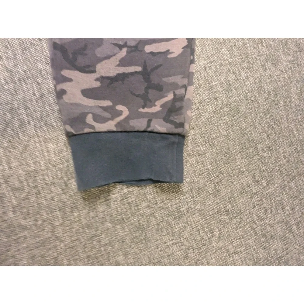 Nike Camo Joggers Y2K Large‎ Sweatpants Black Gray Camo Fleece Athletic Pants